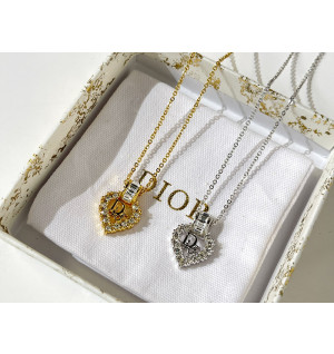 디올 레터링 하트 목걸이 (2COLOR)