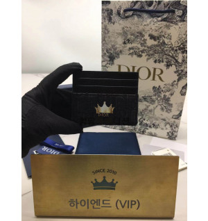 디올 오블리크 카드 홀더 (컬러 블랙)