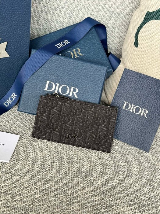 디올 지퍼 카드지갑