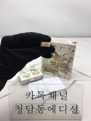 디올 반지 (컬러 핑크, 화이트) (V-gold소재)