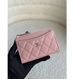 샤넬 클래식 지퍼 카드지갑 AP3179 (컬러 핑크)