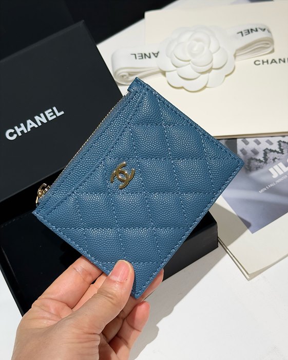 샤넬 클래식 캐비어 지퍼 카드홀더 (7COLOR)