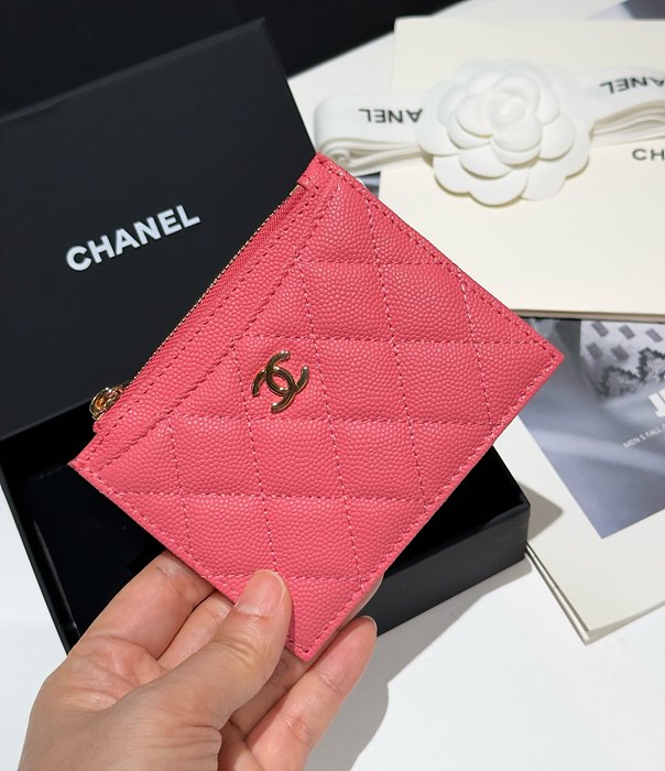 샤넬 클래식 캐비어 지퍼 카드홀더 (7COLOR)