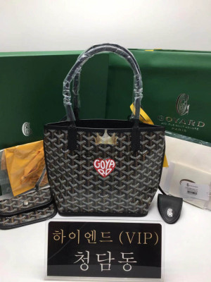 고야드 마카쥬 미니 앙주 (씰링 클립 포함) (컬러 블랙(레드하트))