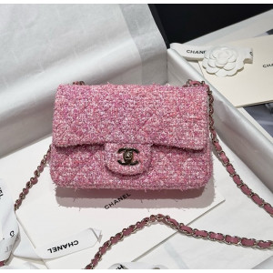 샤넬 24C 클래식백 트위드 뉴미니 20cm