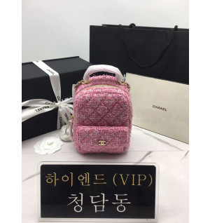 샤넬 24P 트위드 미니 백팩