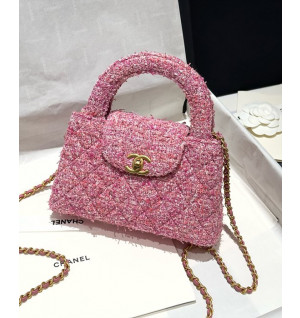 샤넬 24P 트위드 켈리백