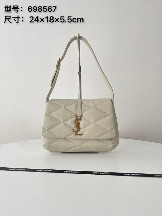 입생로랑 LE 57 퀼팅 숄더백 698567 (컬러 화이트)