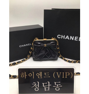 샤넬 체인 달린 리본 미니백 AP4028 블랙(블랙리본)