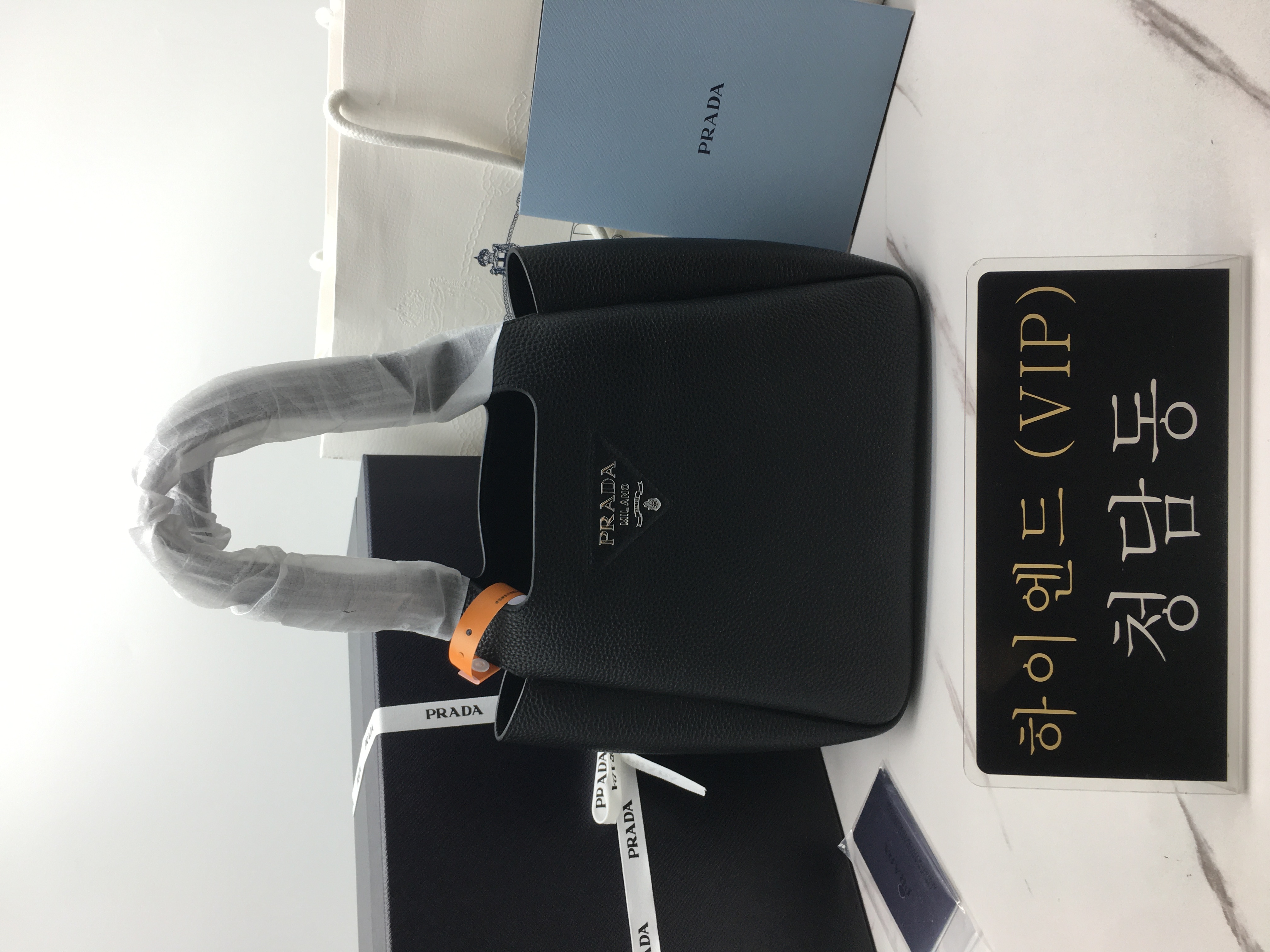 프라다 가죽 핸드백 1BG335 25cm