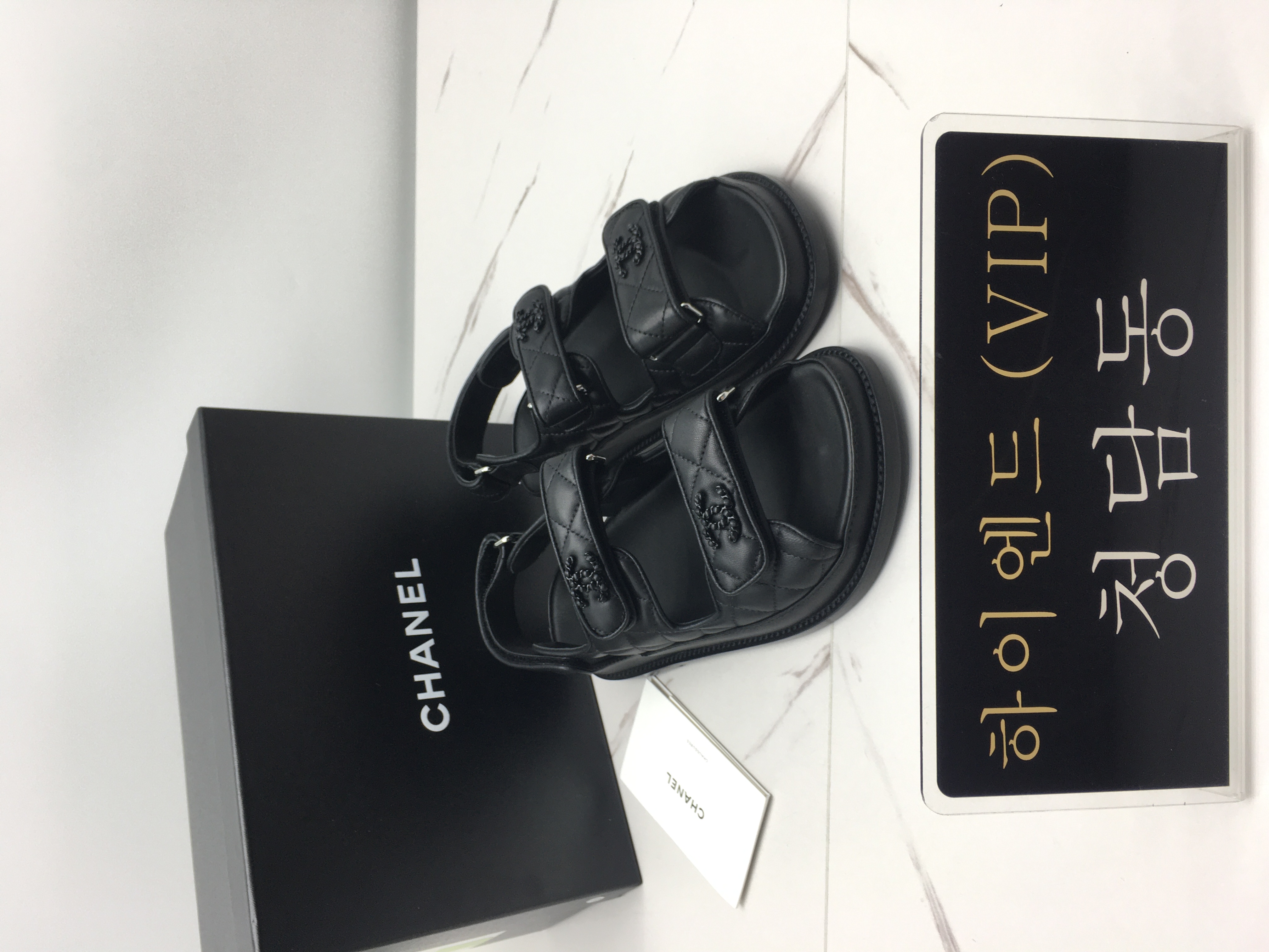 샤넬 벨크로 샌들