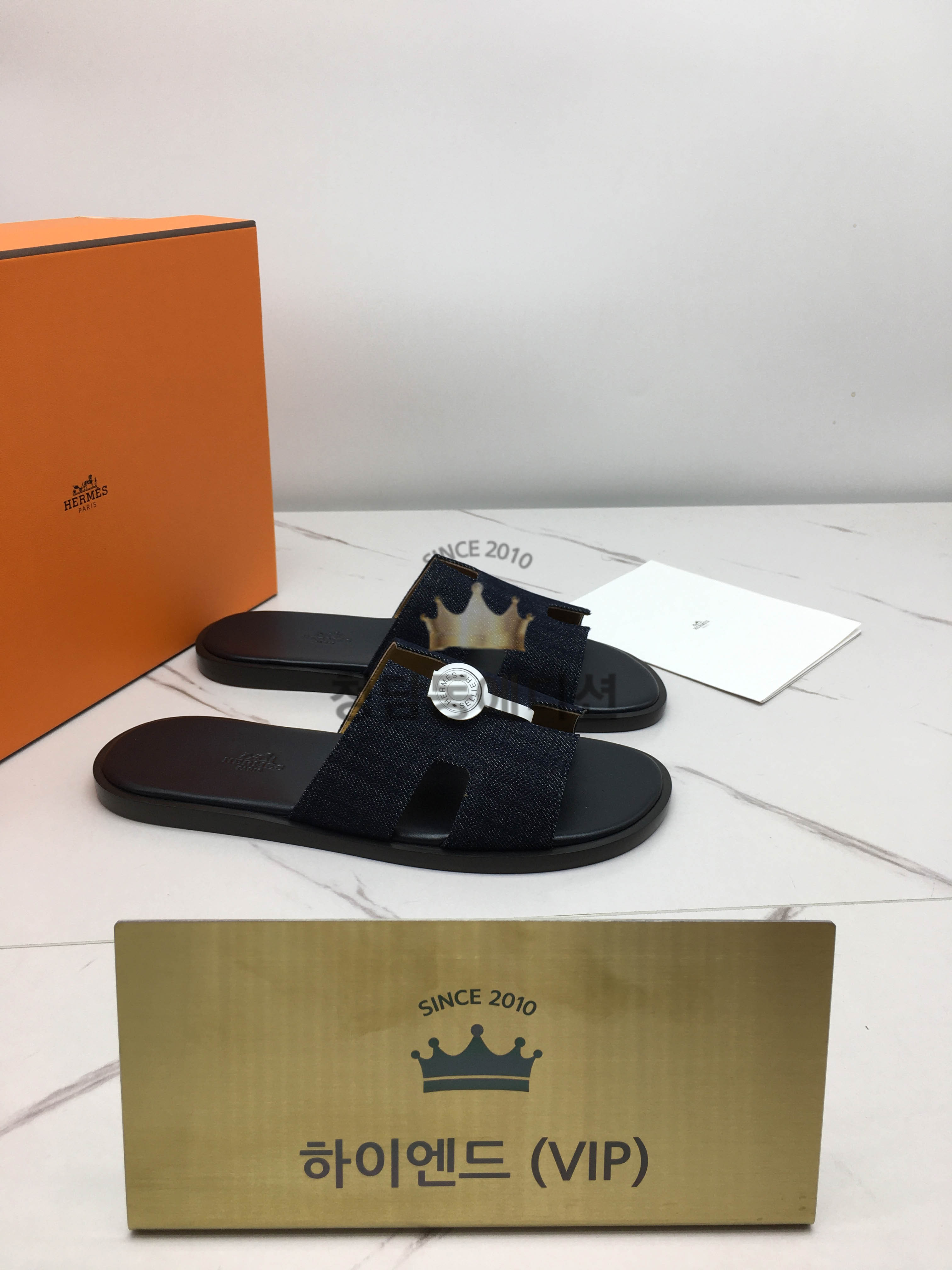 에르메스 이즈미르 슬라이드 (handmade ver.) (남성용)