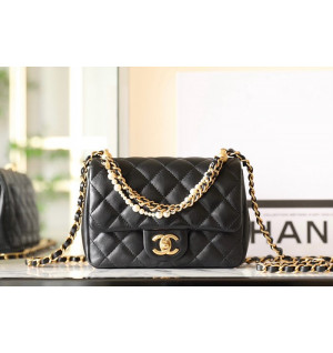 샤넬 24P 펄 체인 미니 플랩백 AS4385