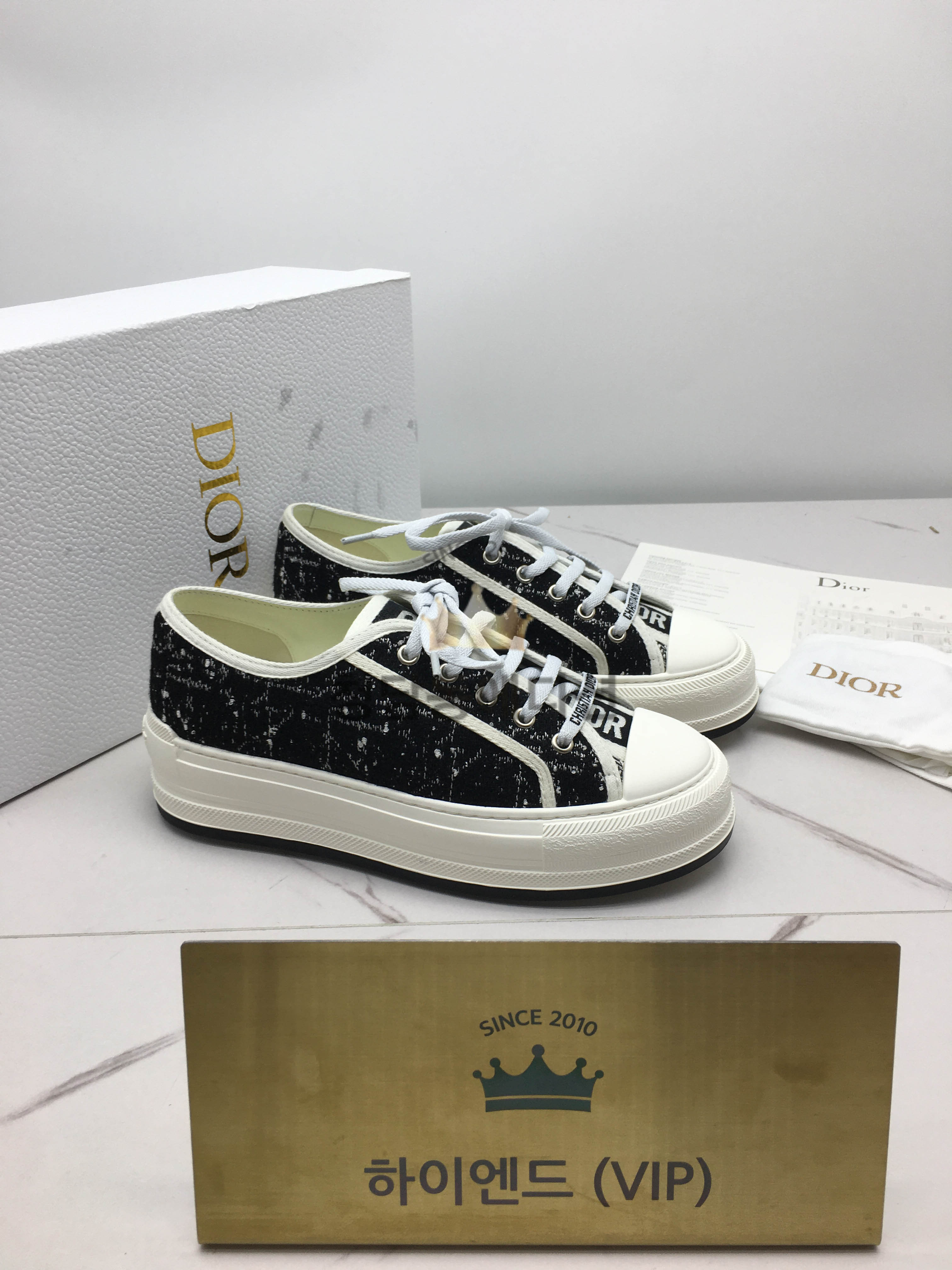 디올 워크앤디올 플랫폼 스니커즈