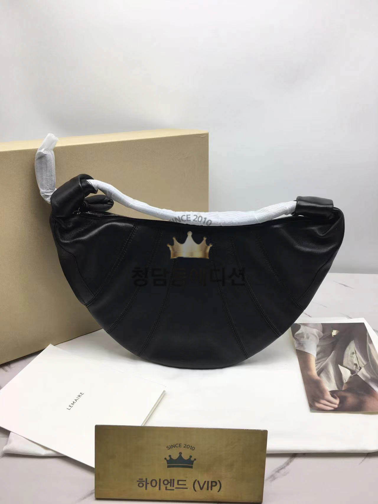 르메르 포춘 크루아상 숄더백 범백 라지 (블랙)