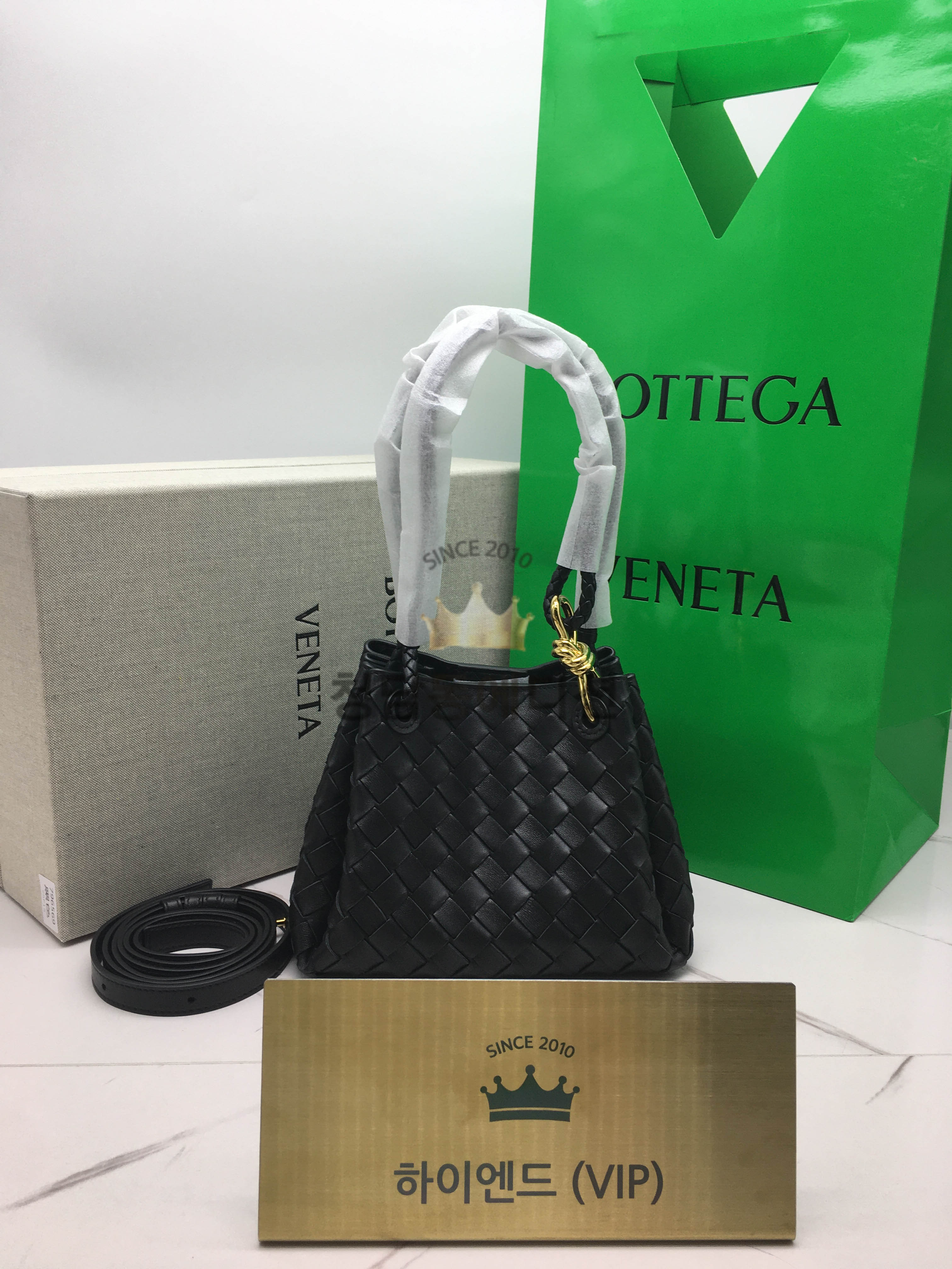 보테가베네타 숄더백 파라슈트 안디아모 스몰 796569 (컬러 블랙)