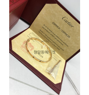 까르띠에 러브 팔찌 SM 다이아 (3COLOR) (V-gold소재)