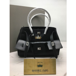 발렌시아가 벨 에어 미디움 캐리 올 백 블랙