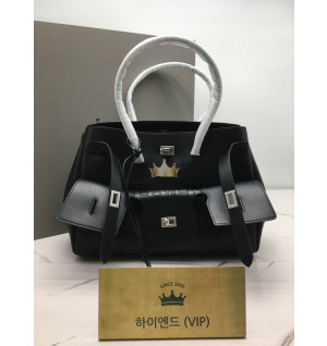 발렌시아가 벨 에어 미디움 캐리 올 백 블랙