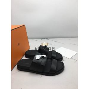 에르메스 잭슨 샌들 슬라이드 쏘 블랙 (handmade ver.) (남성용)