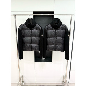 몽클레어 패딩 울 하이넥 가디건