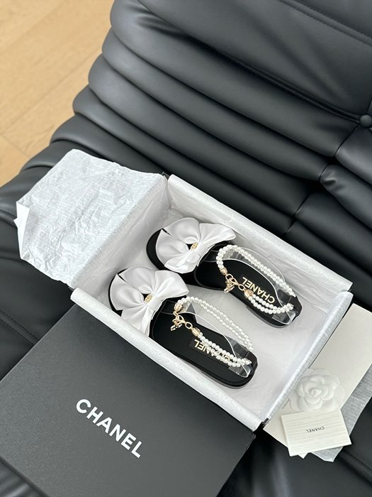 샤넬 보우 샌들