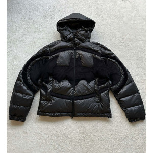 몽클레어 x 배트맨 솔랜더 벨벳 트리밍 퀼팅 셸 다운후드 패딩 (남녀공용)