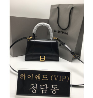 발렌시아가 아워글래스 탑 핸들백 23CM