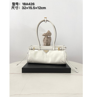 프라다 미디엄 가죽 핸드백 1BA426