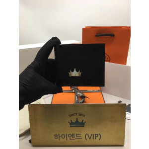 에르메스 시티즌 반지갑 (컬러 블랙)