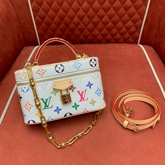 루이비통 무라카미 콜라보 베니티 체인 파우치 M13662