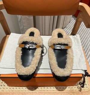 에르메스 시어링 켈리 오즈 뮬 (handmade ver.)