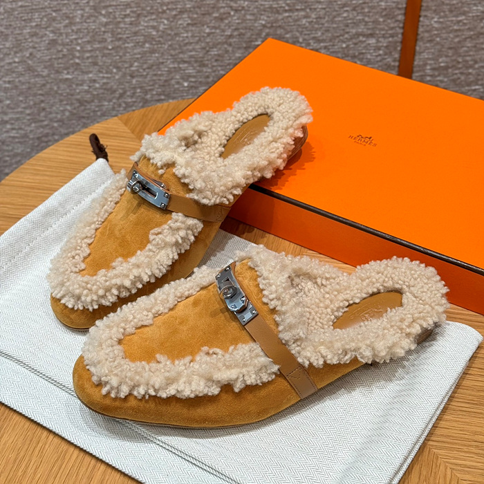 에르메스 시어링 켈리 오즈 뮬 (handmade ver.)