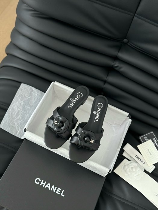 샤넬 까멜리아 슬리퍼