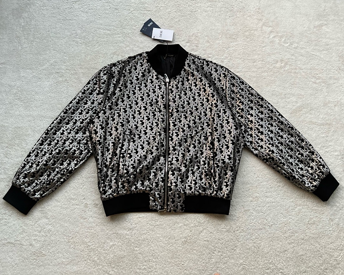 디올 시퀸 자수 오블리크 자켓 (남성용)