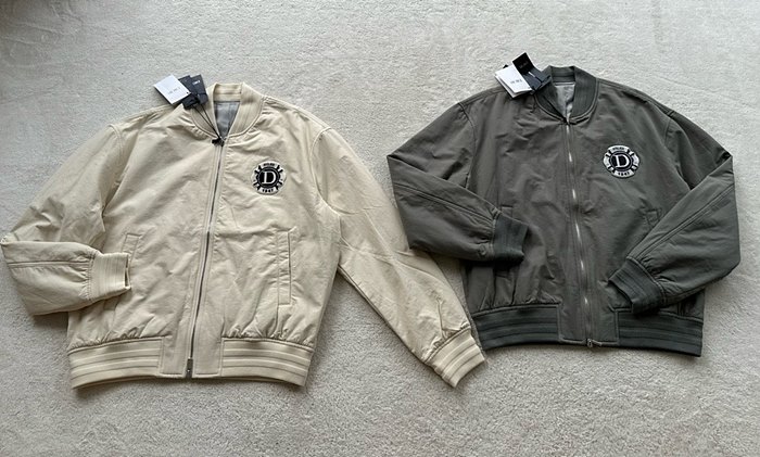 디올 아뜰리에 블루종 바시티 자켓 (컬러 아이보리, 그레이)