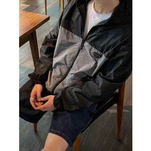 프라다 투톤 패치워크 바람막이 (남성용)