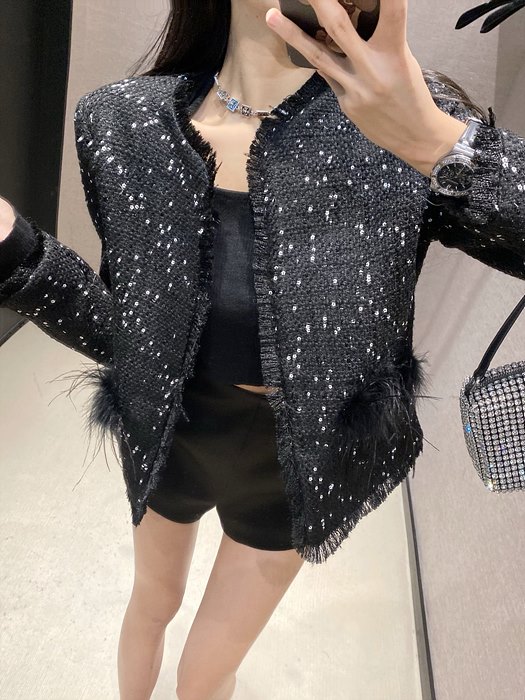 샤넬 트위드 자켓