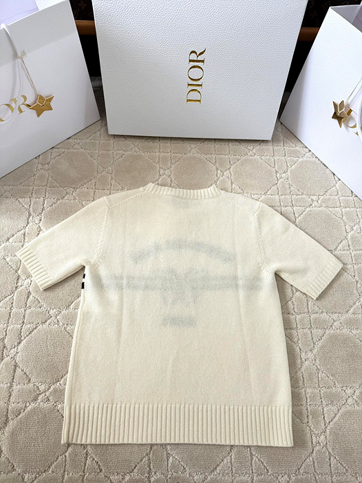 디올 캐시미어 스웨터 반팔