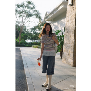 샤넬 25P 스트라이프 반팔