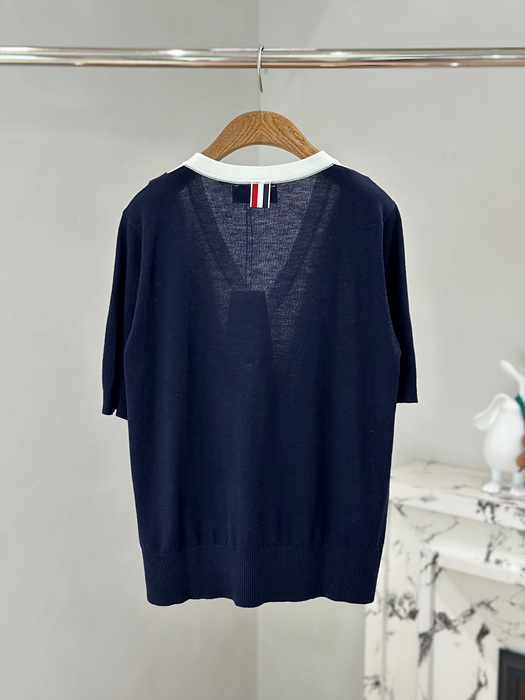 톰브라운 레이어드 헥터 반팔 가디건