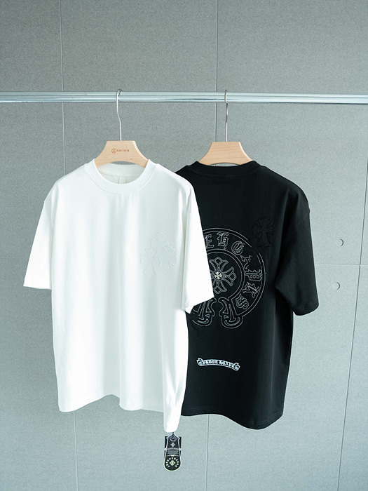 크롬하츠 반팔 (남성용) (컬러 화이트,블랙)