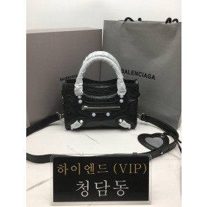 발렌시아가 르 시티 미니 백 블랙 (은장)