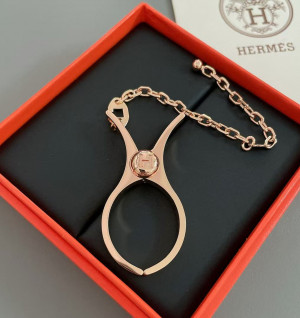 에르메스 필루 글러브 클립 메탈 도레 로즈