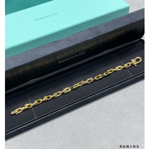 티파니 팔찌 하드웨어 스몰 링크 브레이슬릿 (컬러 옐로우골드)