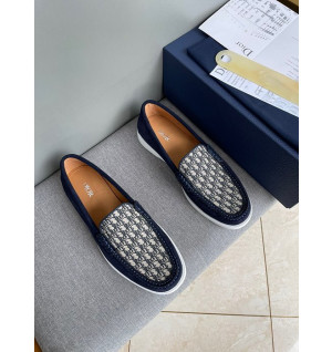 디올 스웨이드 오블리크 로퍼 (남성용)