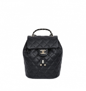 샤넬 CC 로고 버클 캐비어 스몰 백팩 23SS AS4058