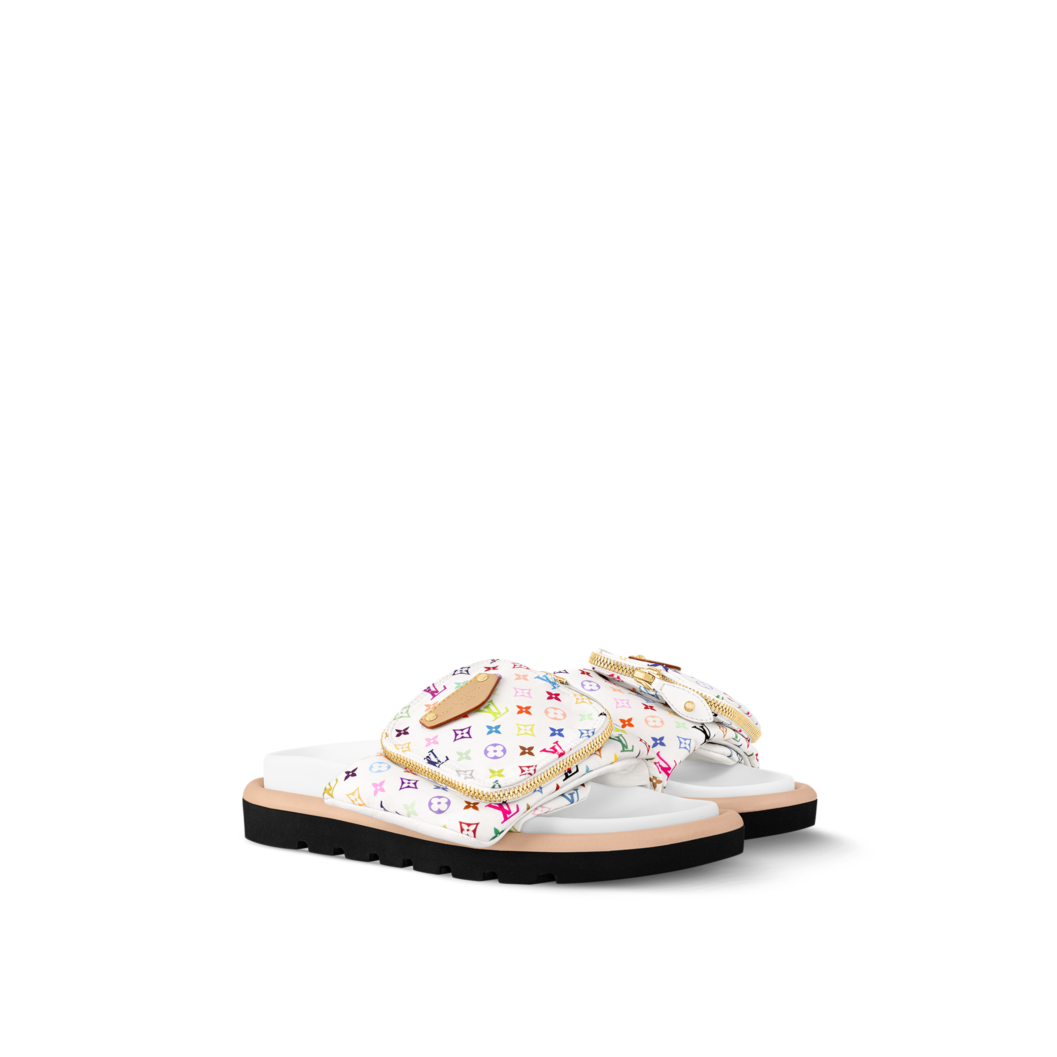 루이비통 x TM 풀 필로우 플랫 컴포트 뮬