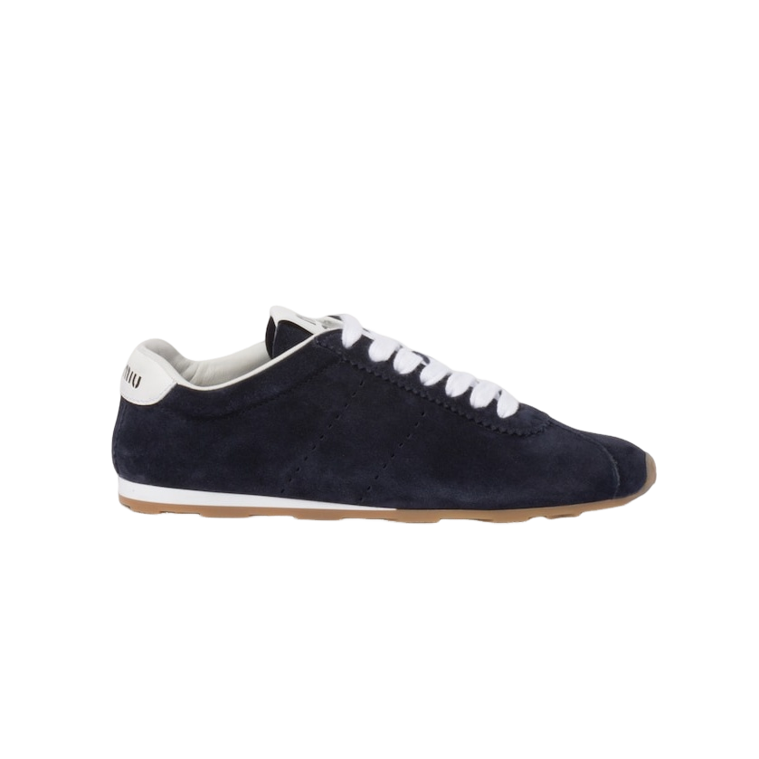 미우미우 플룸 스웨이드 스니커즈 (컬러 블루)