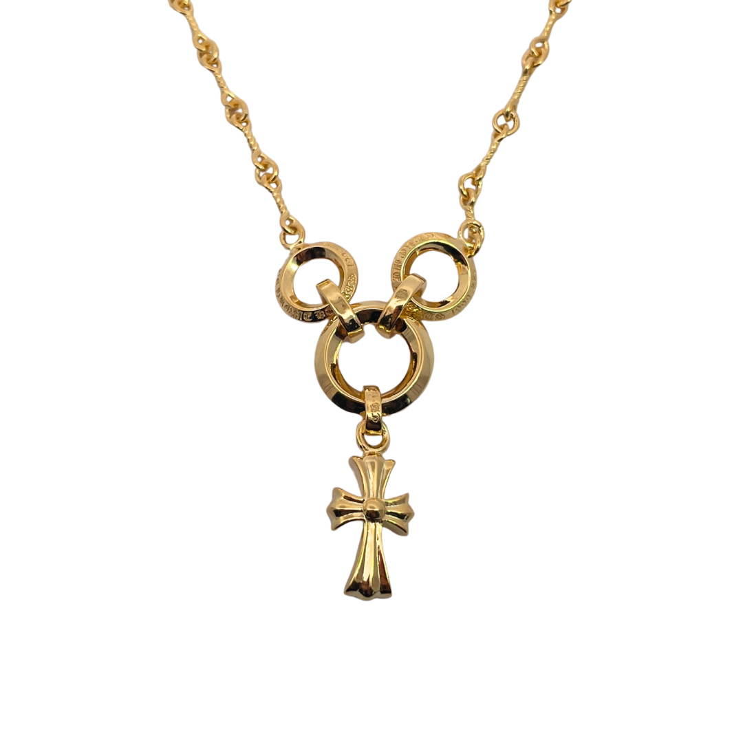 크롬하츠 골드 트위스트 베이비팻 웨이스트 체인 목걸이